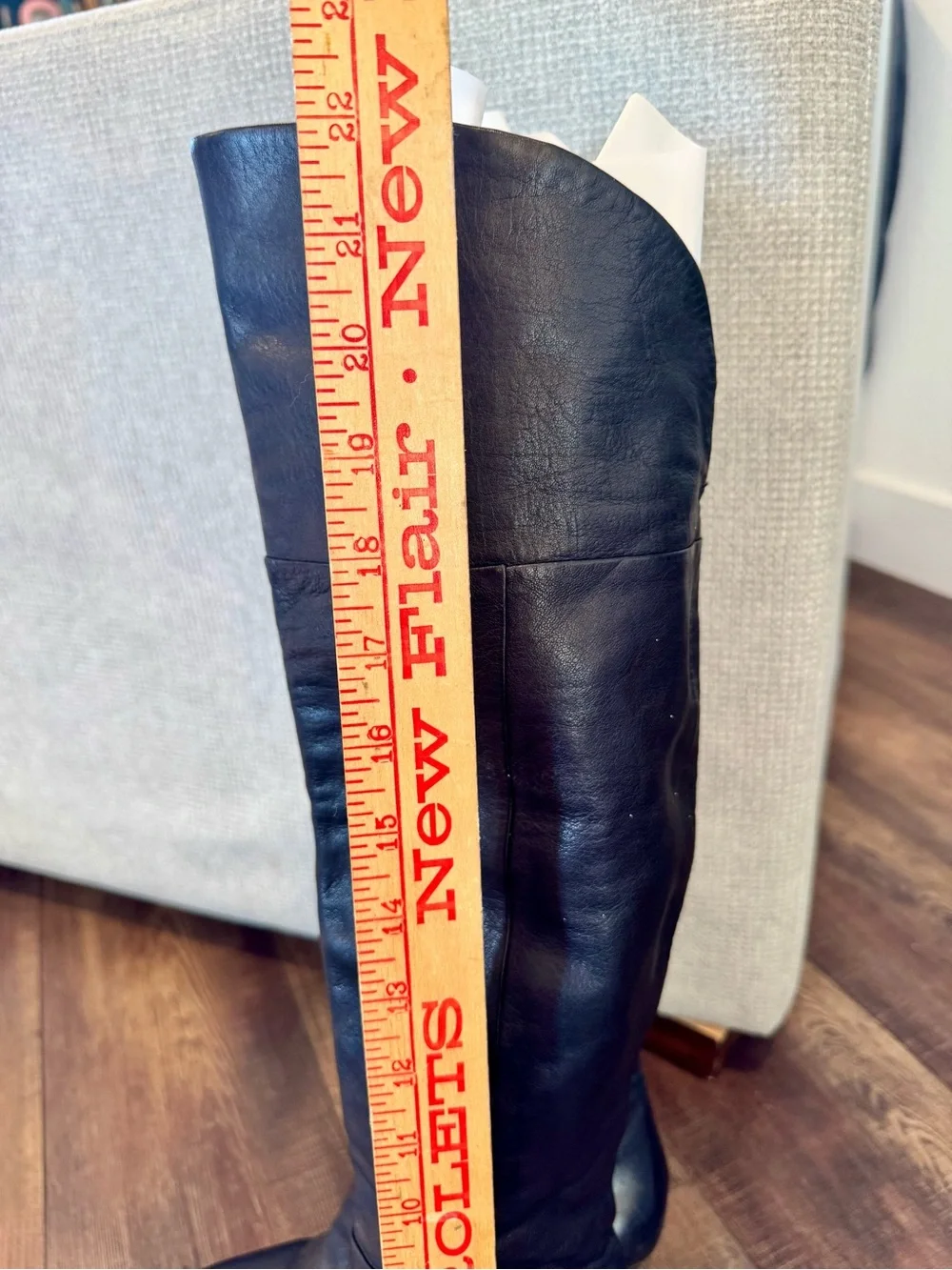 Vintage 90s/Y2K Coach Dalla Black Leather Over-the-Knee Stiletto Boots